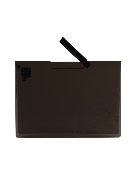 Carpeta liderpapel dossier pinza lateral 35485 polipropileno din a4 negra 30 hojas pinza giratoria