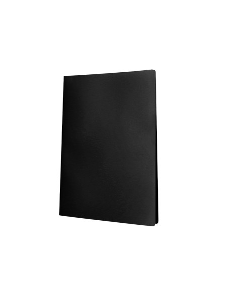 Carpeta liderpapel escaparate 37925 30 fundas polipropileno din a4 negro opaco