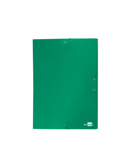 Carpeta proyectos liderpapel folio lomo 30mm carton forrado verde