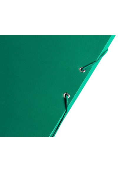 Carpeta proyectos liderpapel folio lomo 30mm carton forrado verde