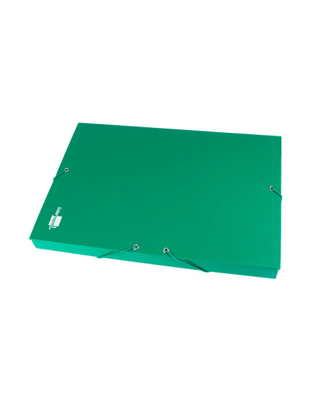 Carpeta proyectos liderpapel folio lomo 30mm carton forrado verde