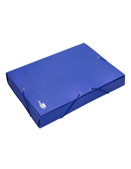 Carpeta proyectos liderpapel folio lomo 70mm carton forradoazul