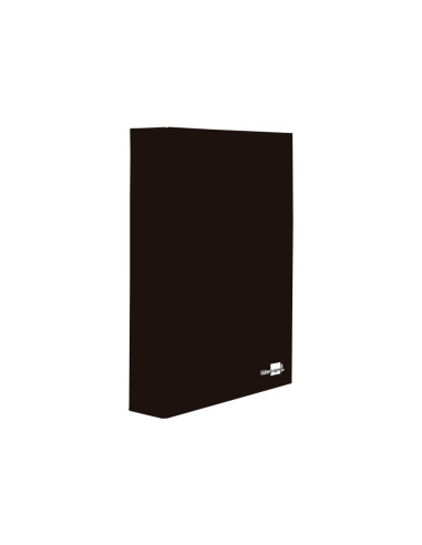 Carpeta de 4 anillas 25mm mixtas liderpapel folio carton forrado paper coat negra