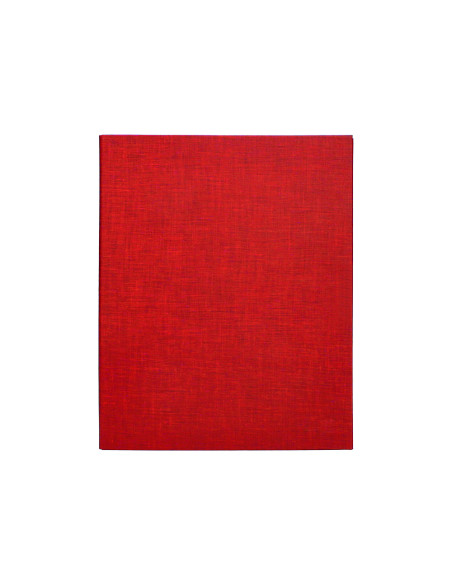Carpeta de 4 anillas 25mm mixtas liderpapel folio carton forrado paper coat roja