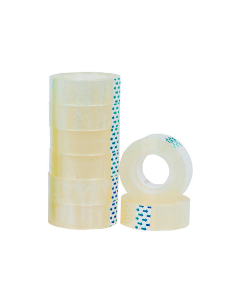 Cinta adhesiva q-connect transparente 33 mt x 19 mm