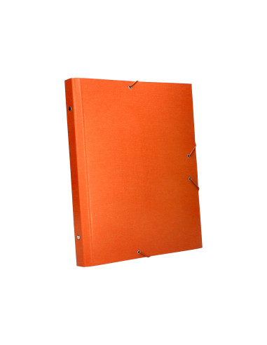Carpeta clasificadora liderpapel 12 departamentos folio prolongado carton forrado naranja
