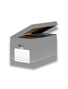 Cajon elba carton color gris para 5 cajas archivo definitivo 345x450x280mm 2