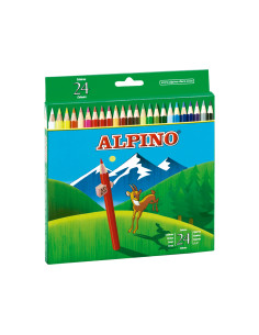 Lapices de colores alpino 658 caja de 24 colores largos 2