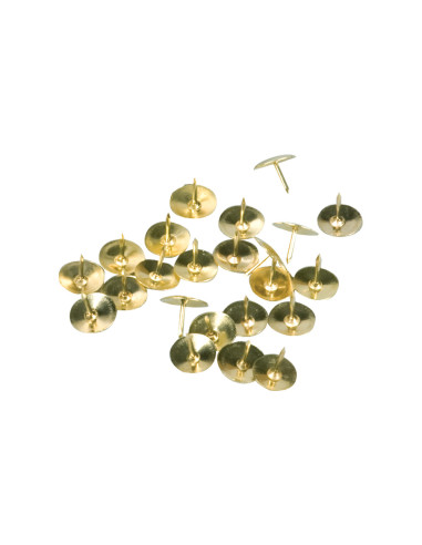 Chincheta q-connect dorada caja de 120 unidades