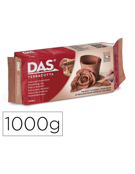 Pasta das terracota para modelar seca sin coccion 1000 gr