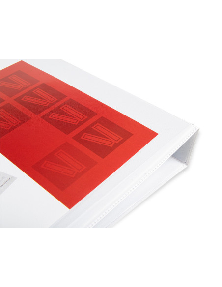 Carpeta canguro 2 anillas mixtas 55mm liderpapel a4 plastico blanca