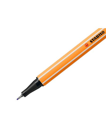 Rotulador stabilo punta de fib ra point 88 violeta punta fina 0,4mm