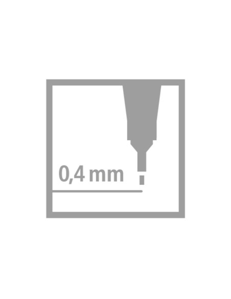 Rotulador stabilo punta de fib ra point 88 violeta punta fina 0,4mm