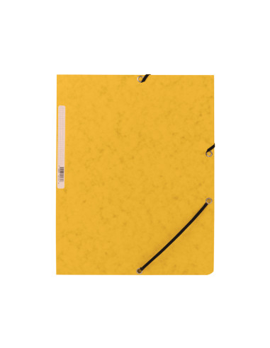 Carpeta q-connect gomas kf02166 carton simil-prespan solapas 320x243 mm amarilla