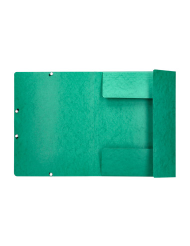 Carpeta q-connect gomas kf02168 carton simil-prespan solapas 320x243 mm verde