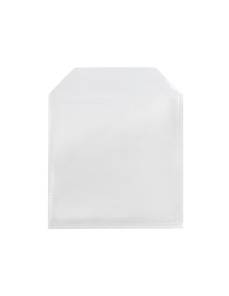 Sobre para cd q-connect polipropileno con solapa -pack de 50 unidades