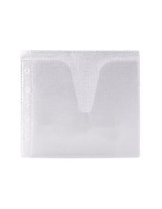 Sobre para 2 cd q-connect polipropileno con solapa multitaladro y forro protector-pack de 40 unidades 2