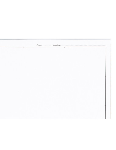 Bloc dibujo liderpapel lineal encolado 230x325mm 20 hojas 130 gr/m2 con recuadro