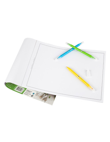 Bloc dibujo liderpapel lineal encolado 230x325mm 20 hojas 130 gr/m2 con recuadro