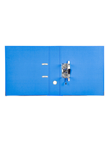 Archivador de palanca liderpapel a4 documenta forrado pvc con rado lomo 75mm azul compresor metalico