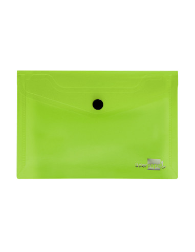 Carpeta liderpapel dossier broche 44223 polipropileno din a7 verde translucido