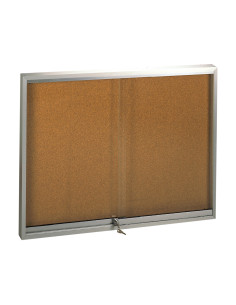 Vitrina de anuncios q-connect marco de aluminio 1000 x 2000 mm 2