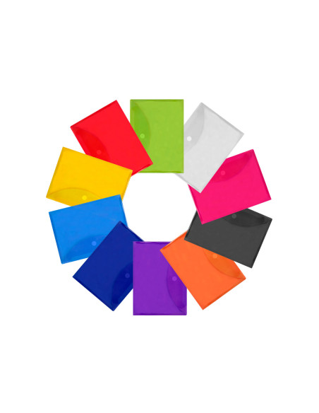 Carpeta liderpapel dossier a4 cierre de velcro colores surtidos pack 10+2 gratis