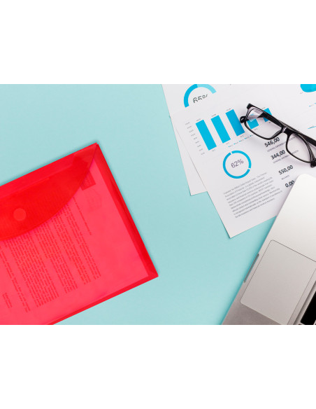 Carpeta liderpapel dossier a4 cierre de velcro colores surtidos pack 10+2 gratis