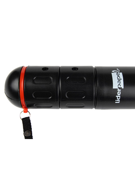 Portaplanos plastico liderpapel diametro 5 x 40 cm no extensible negro