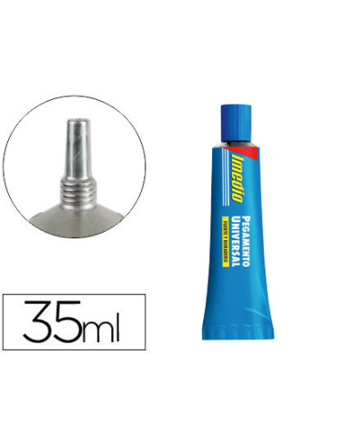 Pegamento imedio universal transparente banda azul 35 ml unidad