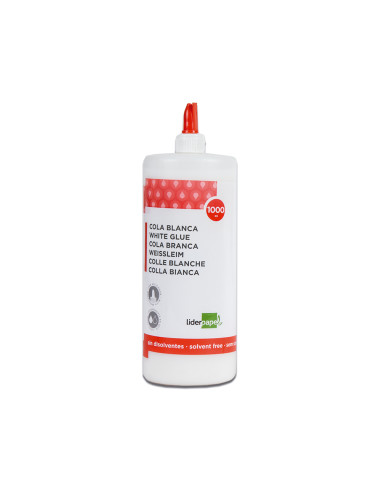 Pegamento cola blanca lavable liderpapel bote de 1000 ml