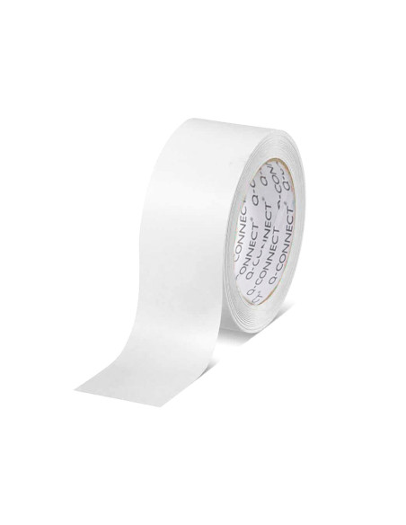 Cinta adhesiva q-connect polipropileno blanca 66 mt x 50 mm para embalaje