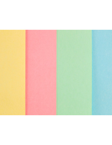 Cartulina liderpapel a4 180g/m2 4 colores surtidos paquete de 100 hojas