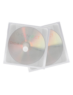 Sobre para cd q-connect polipropileno autoadhesivo convelcro-bolsa con 5 unidades-