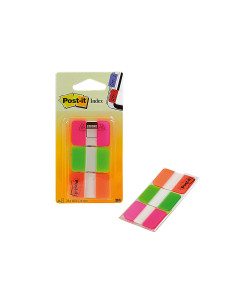 Banderitas separadoras rigidas dispensador 3 colores post-it index 686-pgo medianos22 banderitas por color 2