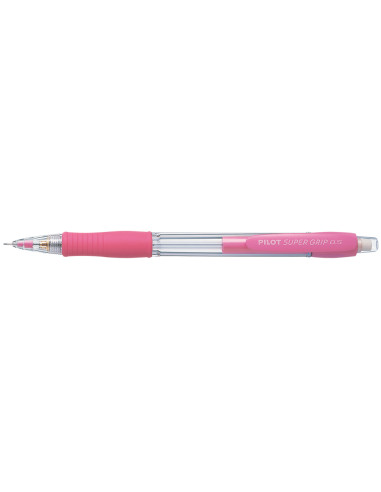 Portaminas pilot super grip rosa 0,5 mm sujecion de caucho