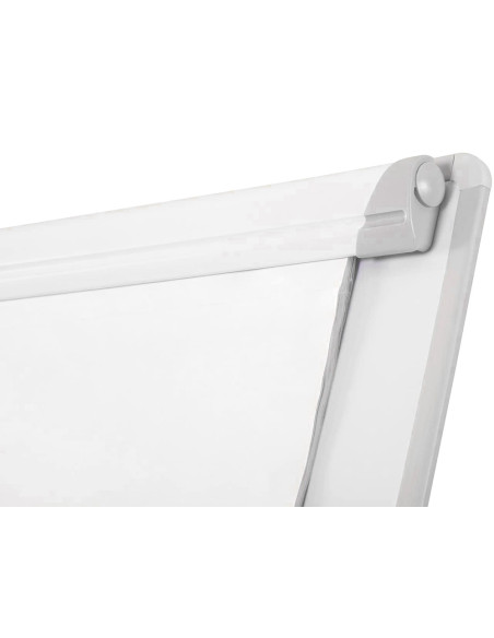 Pizarra blanca q-connect con tripode 70x100 cm para convenciones superficie laminada escritura directa