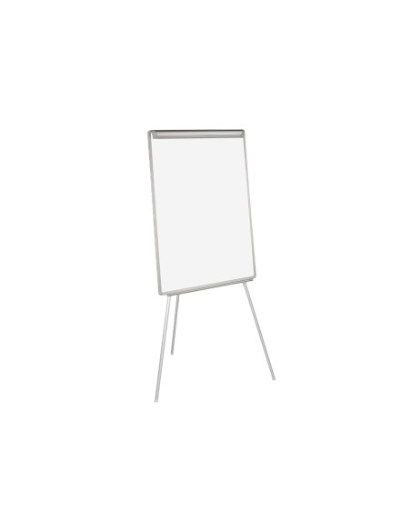 Pizarra blanca q-connect con tripode 90x70x195cm para convenciones superficie lacadamagnetica escritura directa