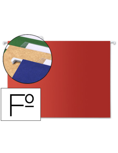 Carpeta colgante liderpapel folio roja