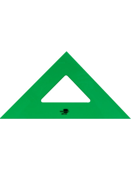 Escuadra liderpapel 28 cm acrilico verde