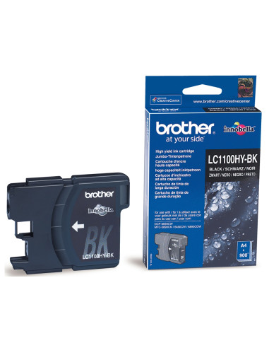 Ink-jet brother lc-1100bk negro alta capacidad 900 pag