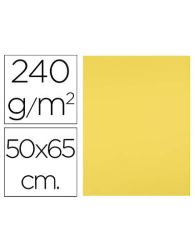 Cartulina liderpapel 50x65 cm 240g/m2 amarillo limon