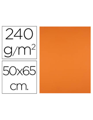 Cartulina liderpapel 50x65 cm 240g/m2 naranja