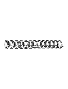 Espiral wire 3:1 14,3 mm n.9 negro capacidad 125 hojas caja de 100 unidades 2