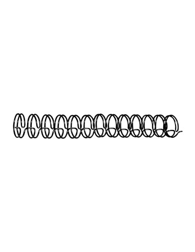 Espiral wire 3:1 14,3 mm n.9 negro capacidad 125 hojas caja de 100 unidades