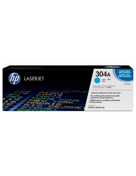 Toner hp laserjet color cp2025/cm2320 cian 2.800 pag
