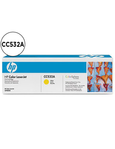 Toner hp laserjet color cp2025/cm2320 amarillo 2.800 pag
