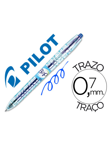 Boligrafo pilot gel b2p azul