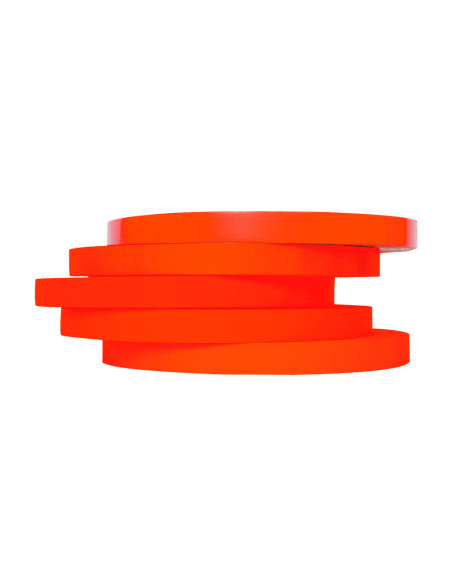 Cinta adhesiva q-connect 66m x 9mm roja para cerrar bolsas