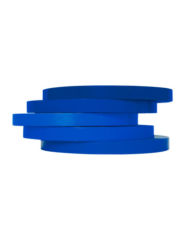 Cinta adhesiva q-connect 66m x 9mm azul para cerrar bolsas